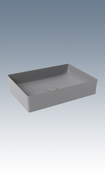 HC10640-055（浅雾灰） 长方形薄边艺术盆